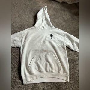 White mens California hoodie